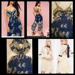 Blue romper free people small